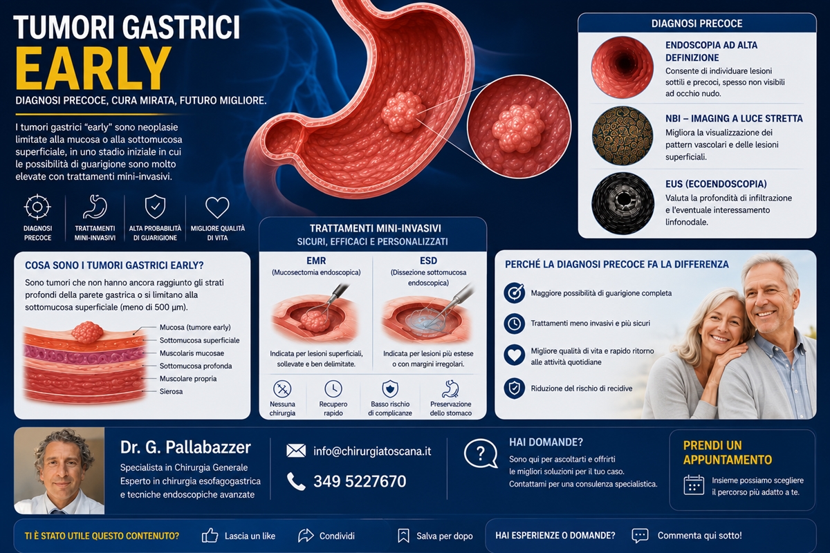 Tumori gastrici allo stadio iniziale (early gastric cancer)